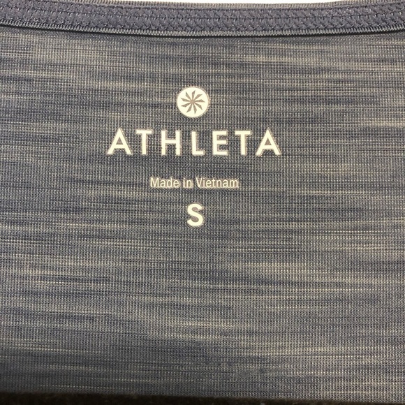 Athleta Blue Long Sleeve Running Shirt - Picture 4 of 10